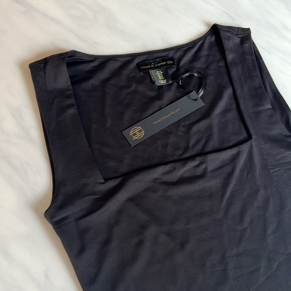 NWT House of Harlow 1960 Bodysuit - Square Neck High Back Sleeveless Size S - Picture 4 of 8